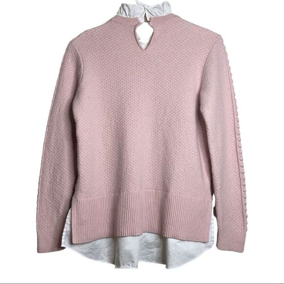 TED BAKER London Teaggan Frill Detail Mockable Light Pink Size 3 - Picture 5 of 13